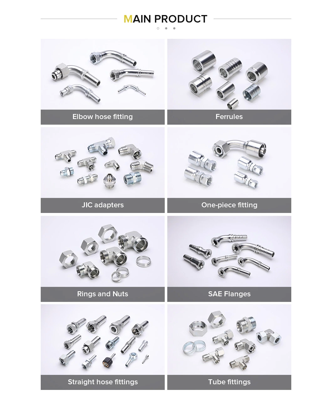 Hydraulic Adapter Hydraulic Hose Fitting for Bsp Branch Tee Run Tee