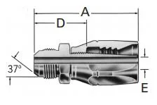 Reusable Hose Fittings SAE 37° Jic Male Flare